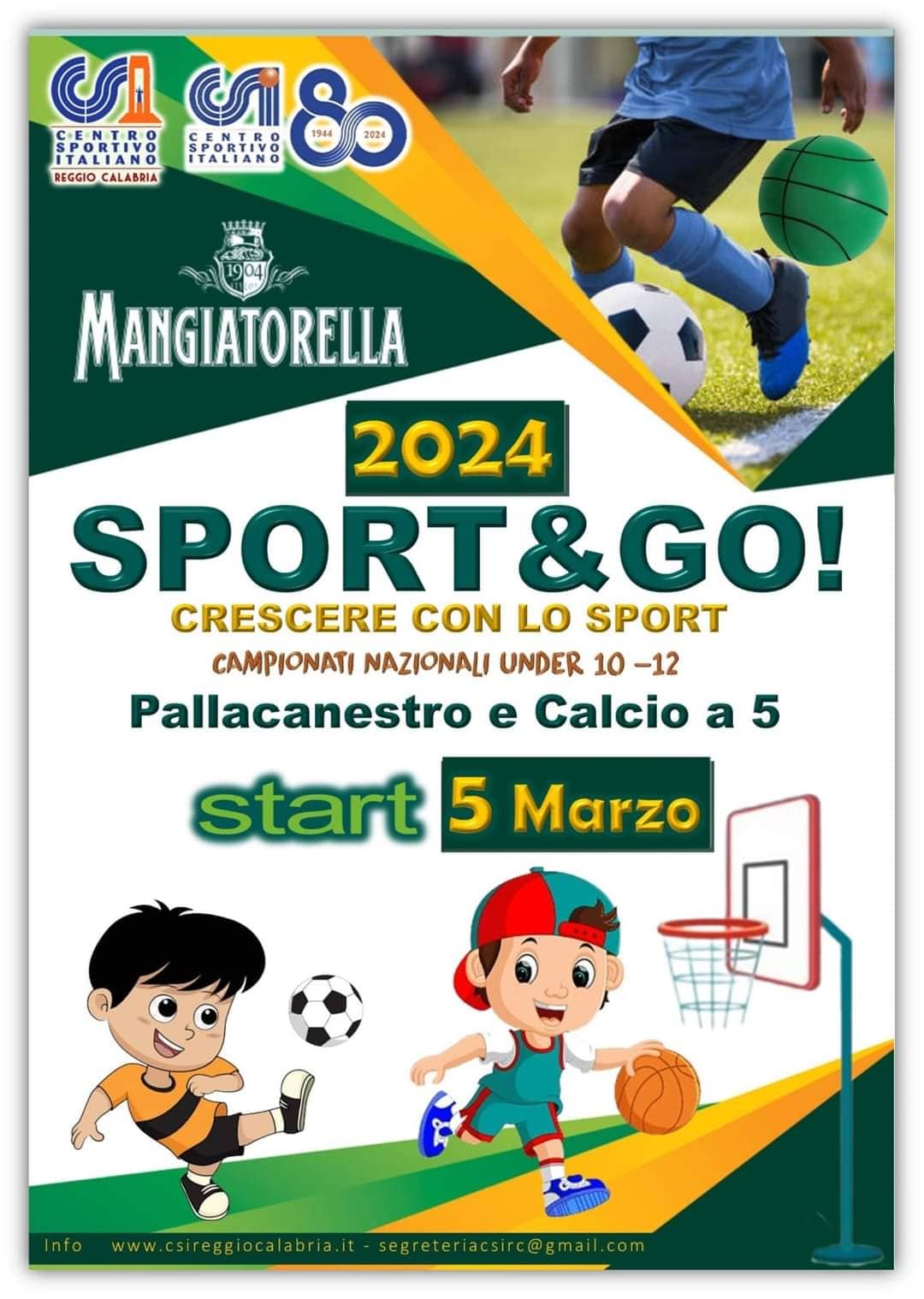 AL VIA L’ATTIVITÀ GIOVANILE DELLA PALLACANESTRO CSI