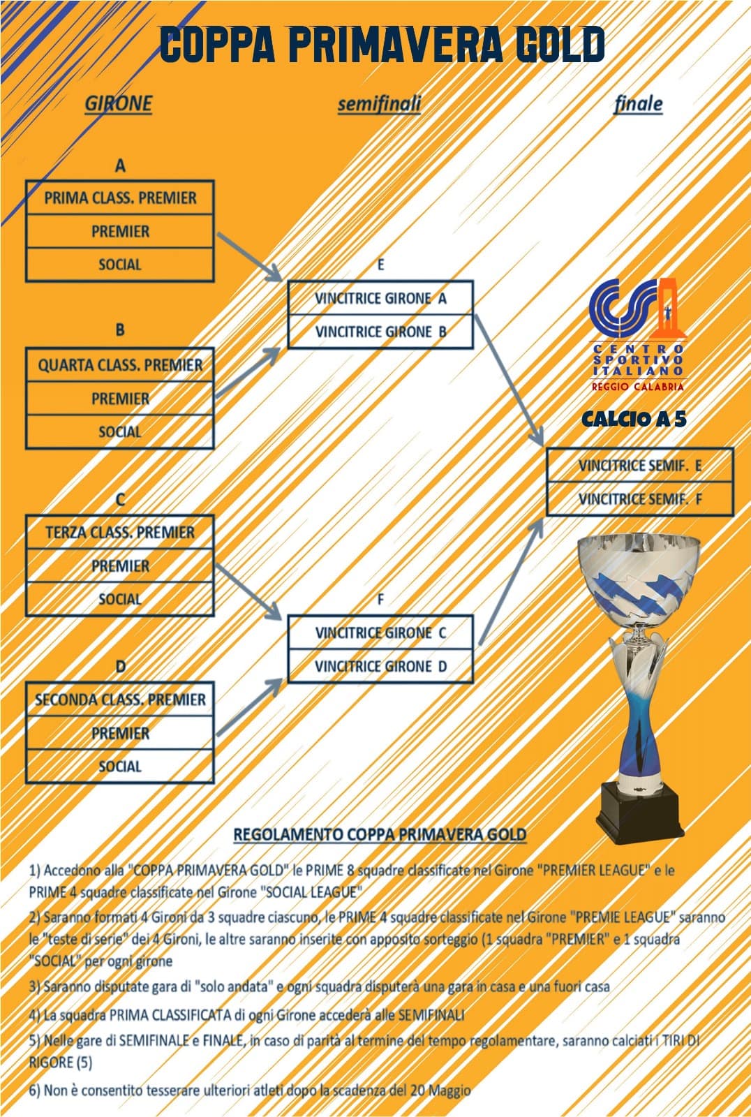 FORMULA COPPA PRIMAVERA GOLD CALCIO A 5 OPEN