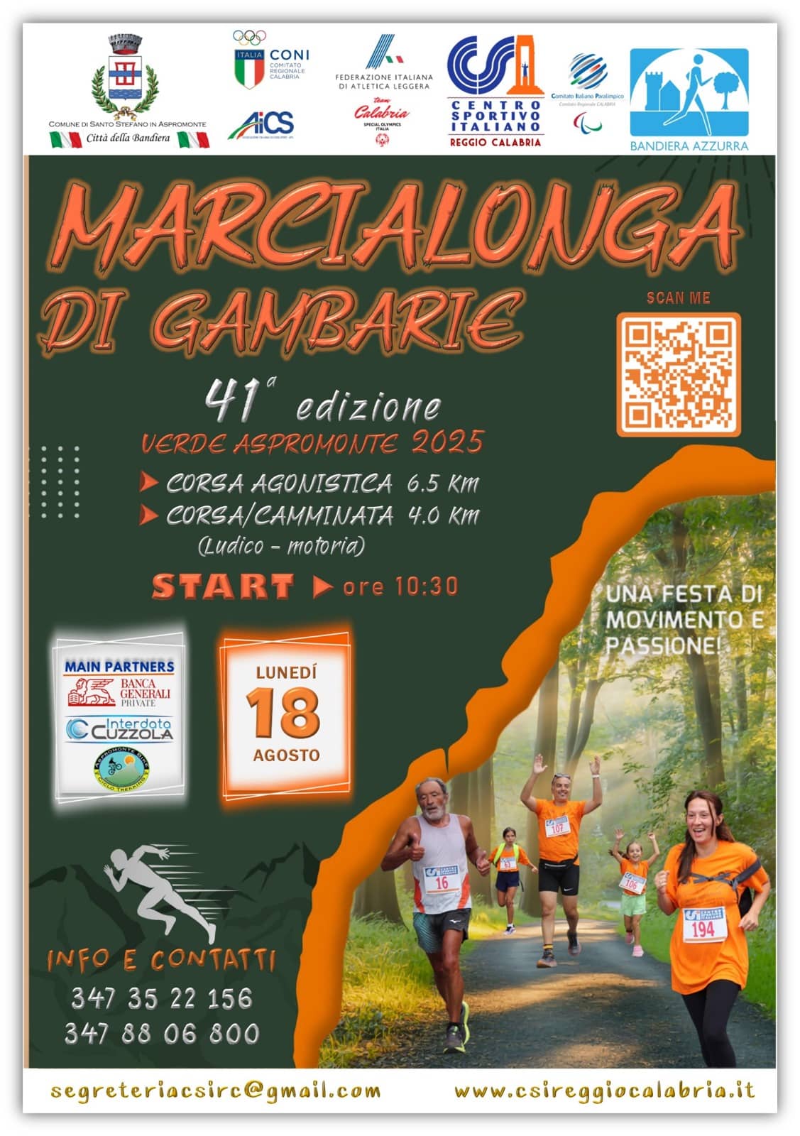 MARCIALONGA VERDE ASPROMONTE. Al via la Corsa in Montagna più attesa dell’estate