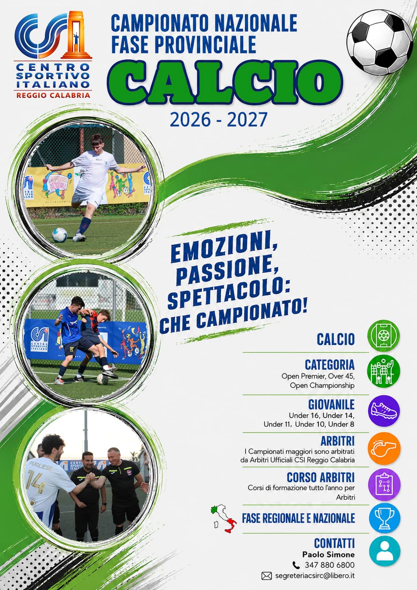 CALCIO. PROGRAMMAZIONE 2026/2027